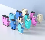 SC/LC Fiber Optic Adapter Quad Coupler OM3/OM4 Multimode Flange Type Connector Extender OE