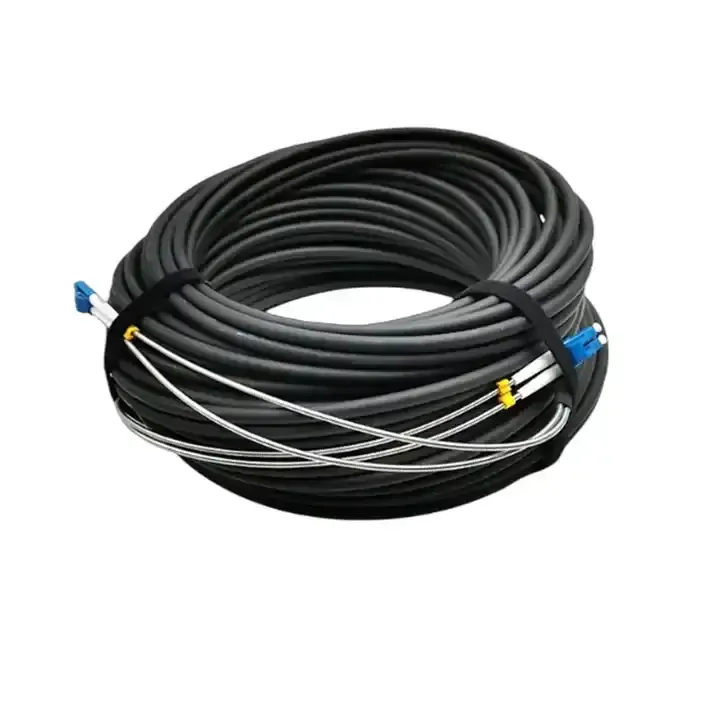 Optical Cable Assembly DLC/UPC to DLC/UPC Single-mode 2 Cores GYFJH-2G.657A2 Armored Branc