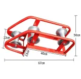 Fiber Optic Pulling Equipment Durable Aluminum Nylon Cable Rollers for Efficient Wire Guid