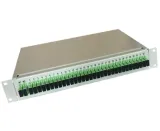 1U Rack Mount PLC Fiber Optic Splitter - 1x8 Telecom-Grade Distribution Box with Ultra-Low