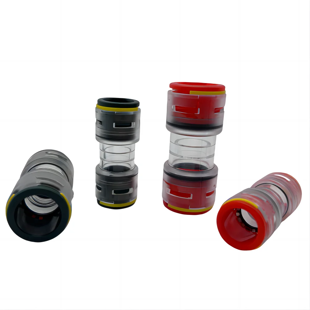 Direct Buried FTTH Tube Microduct Coupler HDPE Fittings 12/8mm Net Fit Duct Plug with Straight Connectors Connector Accessories-boxintelecom