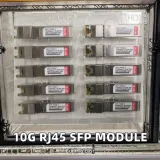 FB-LINK 10GBase-T RJ45 SFP Module Gold Contact 10G Copper Ethernet Transceiver Hot Plug Du