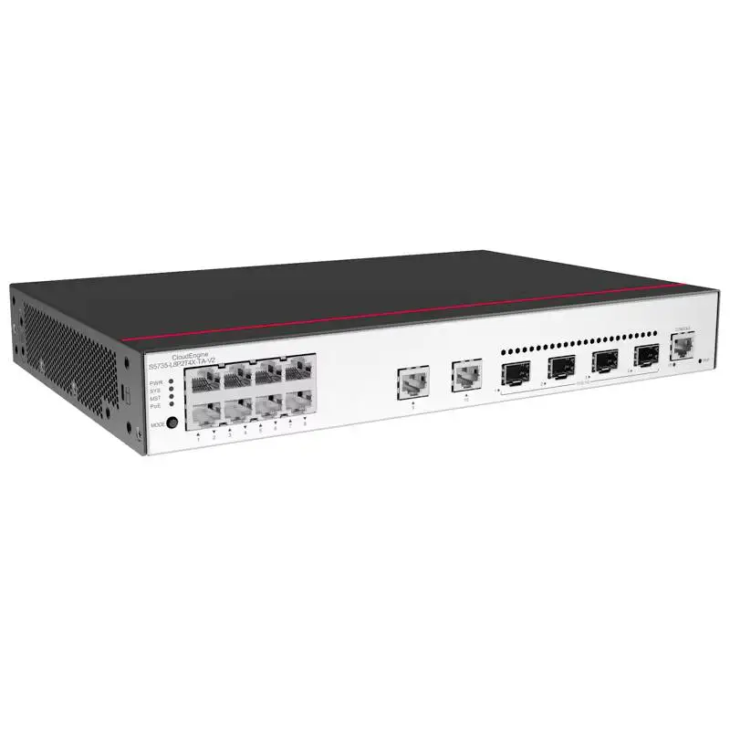 CloudEngine S5735-L8P2T4X-TA-V2 98011992 8*10/100/1000BASE-T PortsPoE+ 8 Port POE Gigabit Ethernet Network Switch 0