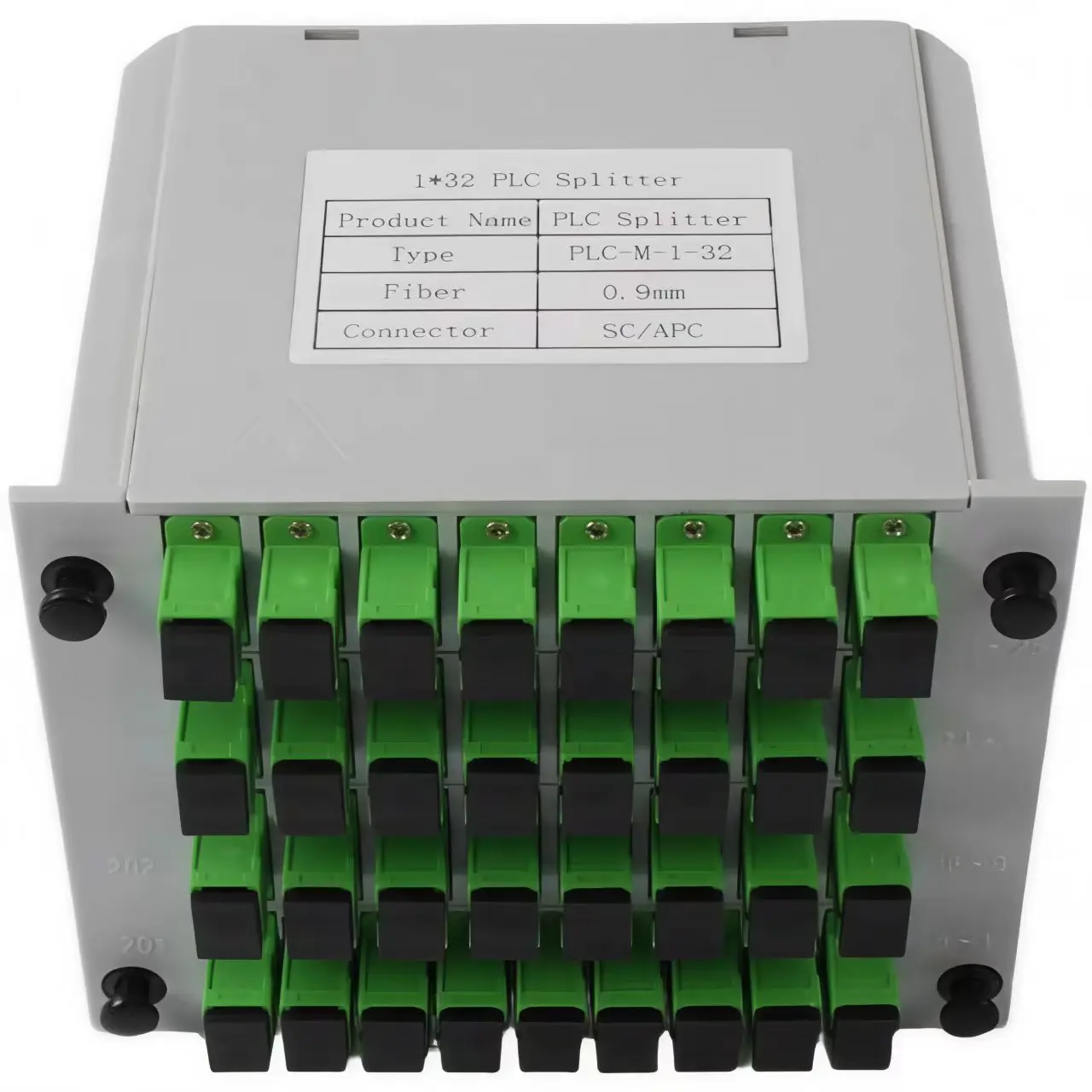 APT Card Type PLC Splitter SC/APC 1x32 Cassette Optical Fiber Plug-in Singlemode for FTTX 