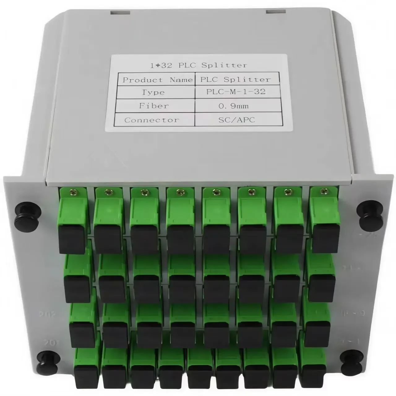 APT Card Type PLC Splitter SC/APC 1x32 Cassette Optical Fiber Plug-in Singlemode for FTTX 