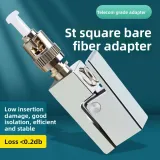Telecom Parts Square Bare Fiber Optic Adapter Converter Quick Connector Pigtail Tool ST Co