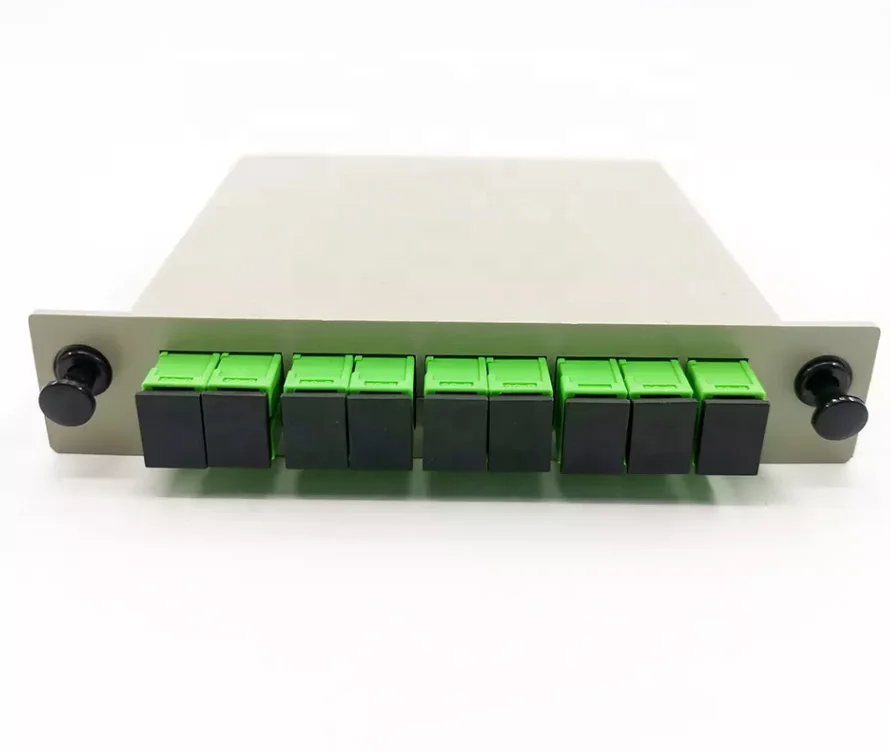 QingDao APT High Quality Casette Type Fiber Optic 1*8 SC/APC PLC Splitter