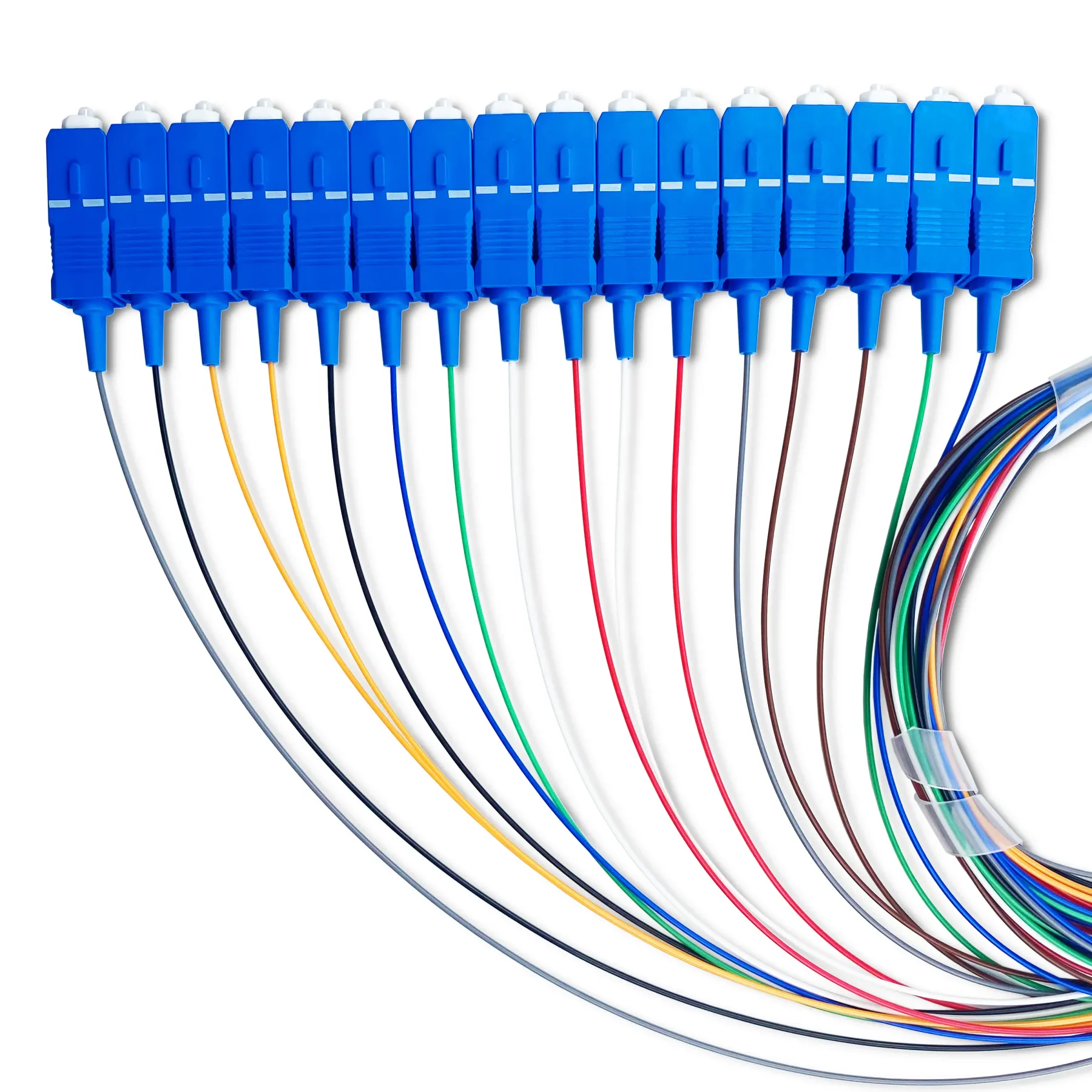 APT/OEM FTTH Mini Type Fiber Optic PLC 1*16 Splitter G657A1/G657A2 SC/UPC FTTH Single Mode