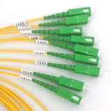 Black ABS 4CH BIDI CWDM Mux Demux System 5G 1470-1610nm Wavelength Yellow SC/APC Connector