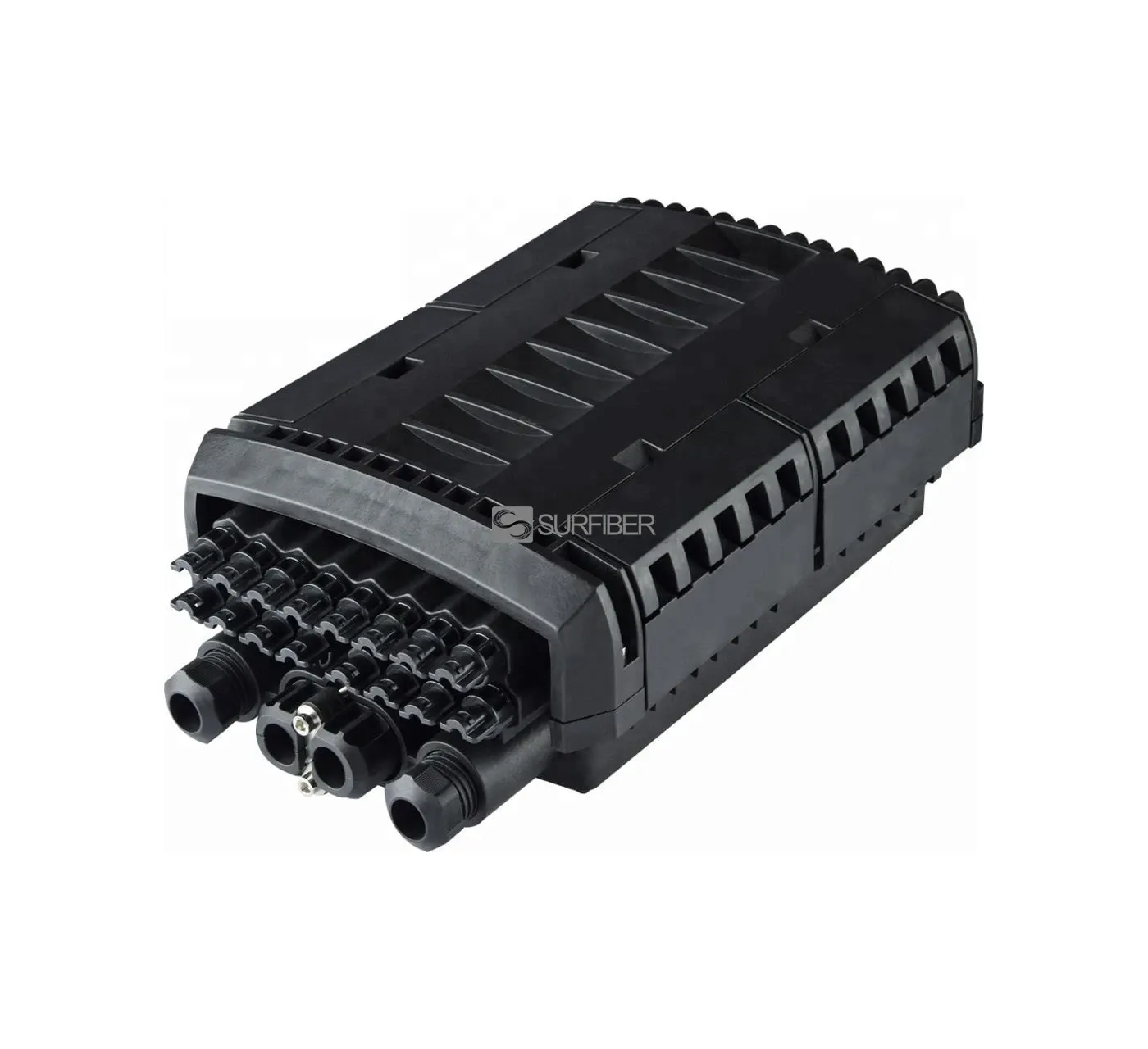 Outdoor 144 Core FTTH Splitter Distribution Box IP65 Waterproof with 12V Power Supply for 