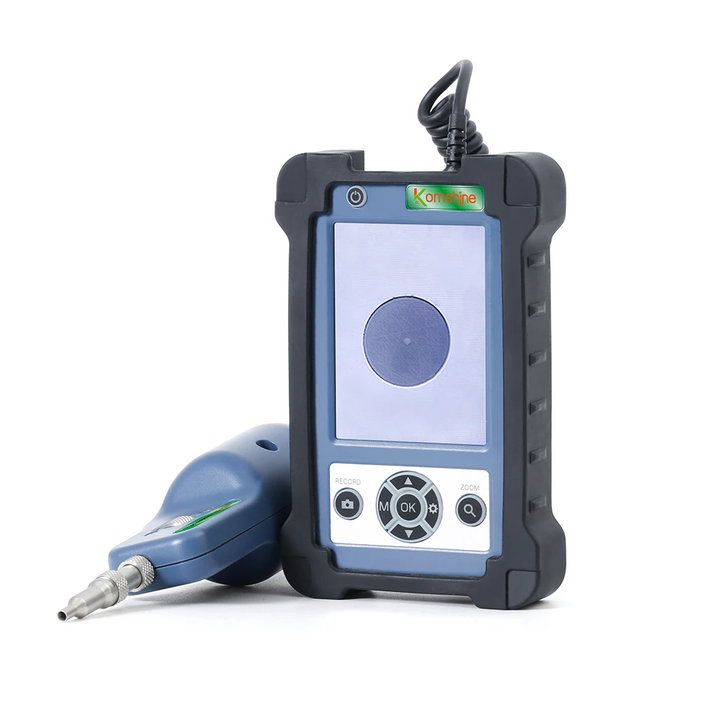 Komshine Kip-600p Fiber Inspection Fiber Optic Connector Inspection Portable End Face Detector Microscope 400x Magnification-boxintelecom