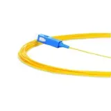 Yellow SC PC UPC APC Male Connector Simplex Single Mode Fiber Optic Pigtail Wiegand FTTH C