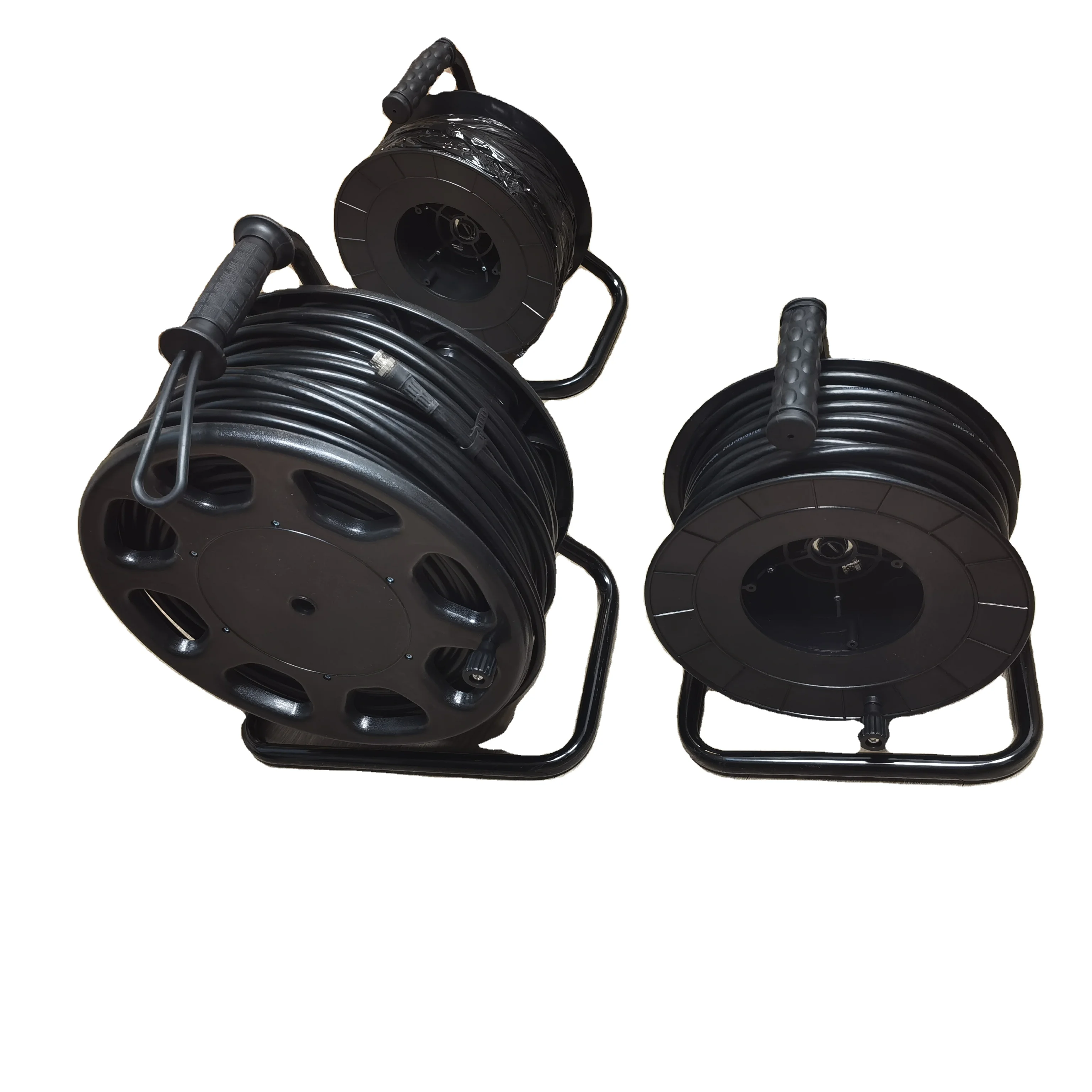 For HCW-1098 3G/6G/12G Fiber Optic Outdoor Video Cable Reel 50m Black 3-Year Warranty CE Certified-boxintelecom