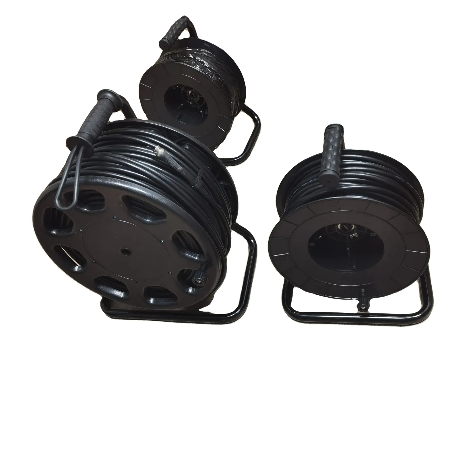 For HCW-1098 3G/6G/12G Fiber Optic Outdoor Video Cable Reel 50m Black 3-Year Warranty CE Certified-boxintelecom