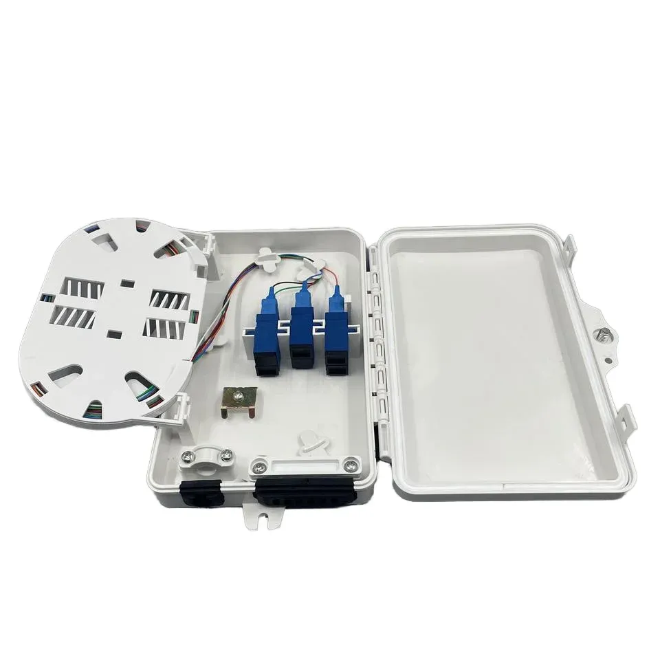 6 Core SC UPC Adapter Pigtail FTTH Fiber Optic Terminal Box Fiber Splitter  Box Ftth 6 Cor