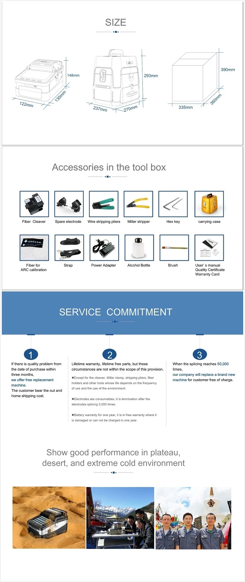 Manufactory Direct Fiber fusion Splicing Machine Splicing Machine Fiber Optic fusion Fiber Splicing Machine fusion Splicer