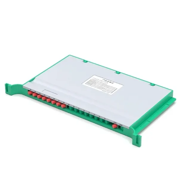 Rack-Mounted Fiber Optic PLC Splitter 1x8/1x16/1x32, Enhanced Thickened Steel Frame SC/UPC