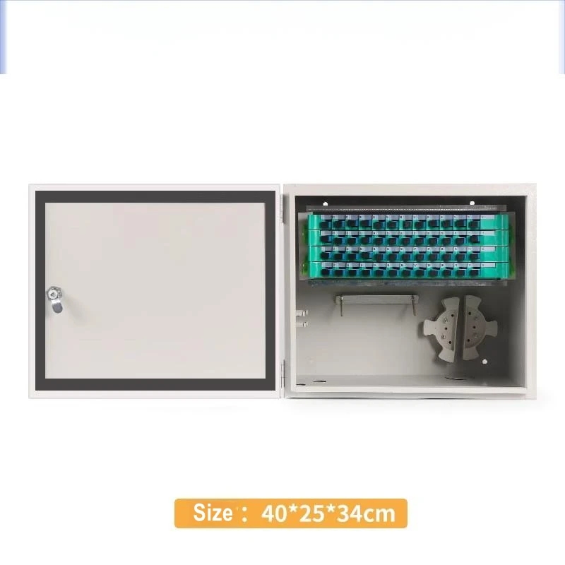 Outdoor 48 Core 5G Ready FTTH FTTX Fiber Optic Distribution Cabinet IP65 Waterproof Wall-M