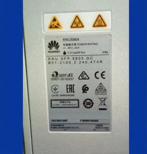 RRU5504 02311UWT 4T4R B1 2100MHz Telecom Parts Radio Remote Unit