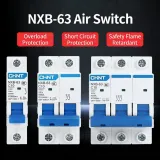 CHINT NXB-63 C Type Miniature Circuit Breaker 1P/2P/3P/4P 6kA Breaking Capacity 10A-63A DI