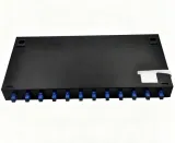 12 Port SC Singlemode Rack Mount Fiber Optic Terminal Box - Fully Loaded Splice and Patch 