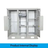 RH Brand Integrated 5G Outdoor Communication Cabinet IP55 Three-Cabin 1.8m Galvanized Stee