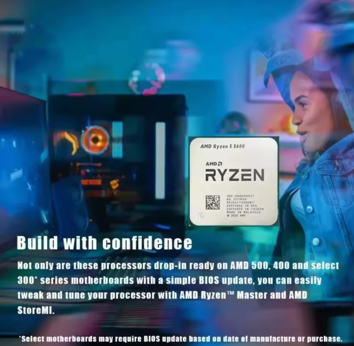 High Speed A-M-D R'yzen 5 5600 R5 5600x 3.5 GHz 12-Thread CPU Processor Factory Wholesale Price-boxintelecom