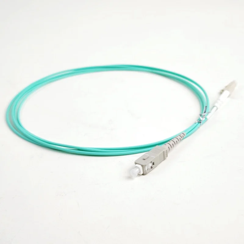 1.6mm Multimode Fiber Optic Patchcord (om3) Aqua  Fiber Patch Coresc Upc -lc  Upc  1m 2m 3m   Patch Cord-boxintelecom
