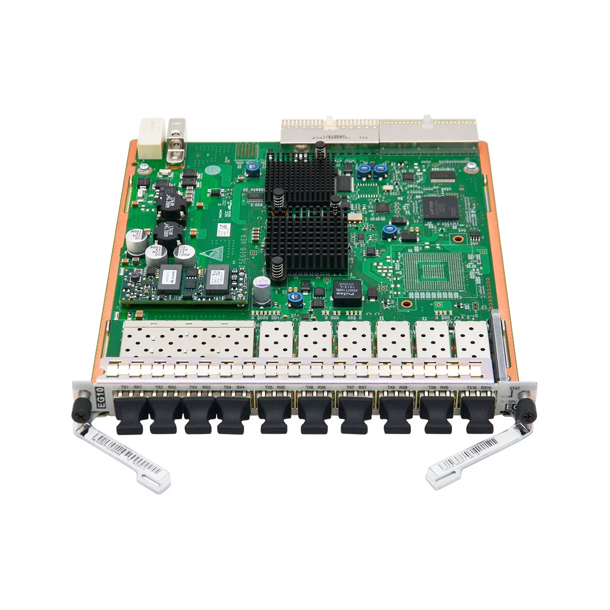 OSN1800V TNZ5EG10 10*(SFP) Ethernet Processing Board 03023BTK Quad-core 2.5GHz 16GB DDR4 with MPLS L2/L3 VPN IPv6-boxintelecom