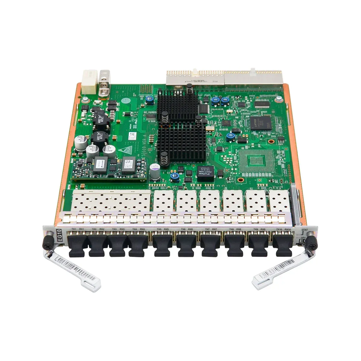OSN1800V TNZ5EG10 10*(SFP) Ethernet Processing Board 03023BTK Quad-core 2.5GHz 16GB DDR4 with MPLS L2/L3 VPN IPv6-boxintelecom