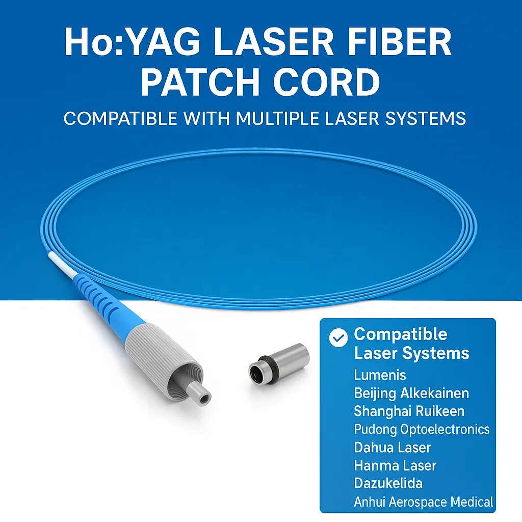 Medical HoYAG Holmium Laser Fiber Stone Removal 200 276 365 550 800 1000um Core SMA905 Con