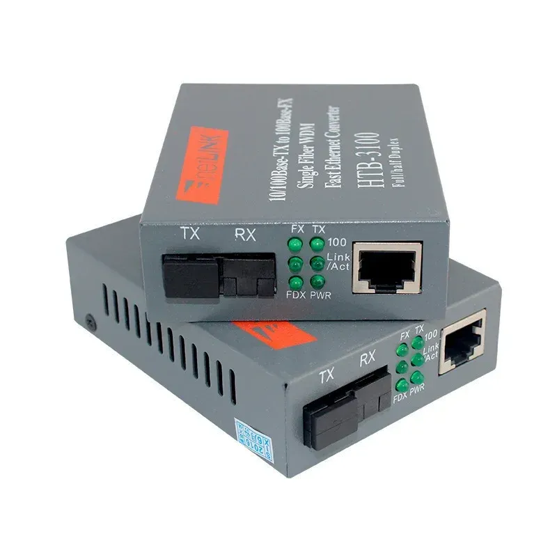 10/100M Fiber Media Converter HTB-3100 Netlink 25km A/B Converter Fiber Optic Media Converter media converter for sfp-boxintelecom