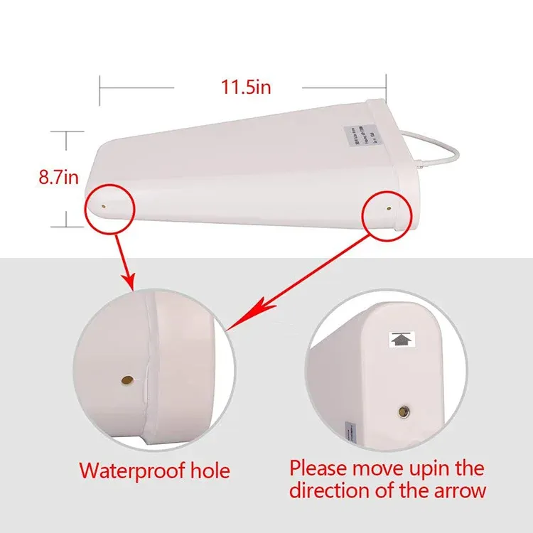 9-12 DBi High Gain Log Periodic Antenna 700~3700 MHz LPDA Antenna Outdoor Weatherproof for
