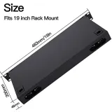 LGX 19\" Loaded Patch Panel Rack Mount Enclosure 1U Fiber Optic Box 2pcs Splice Trays 48 F