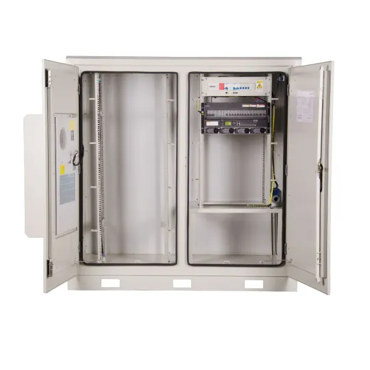 IP55 1500W Outdoor Power Enclosure Cabinet Galvanized Steel 19 Rack Telecom Filter Shelter