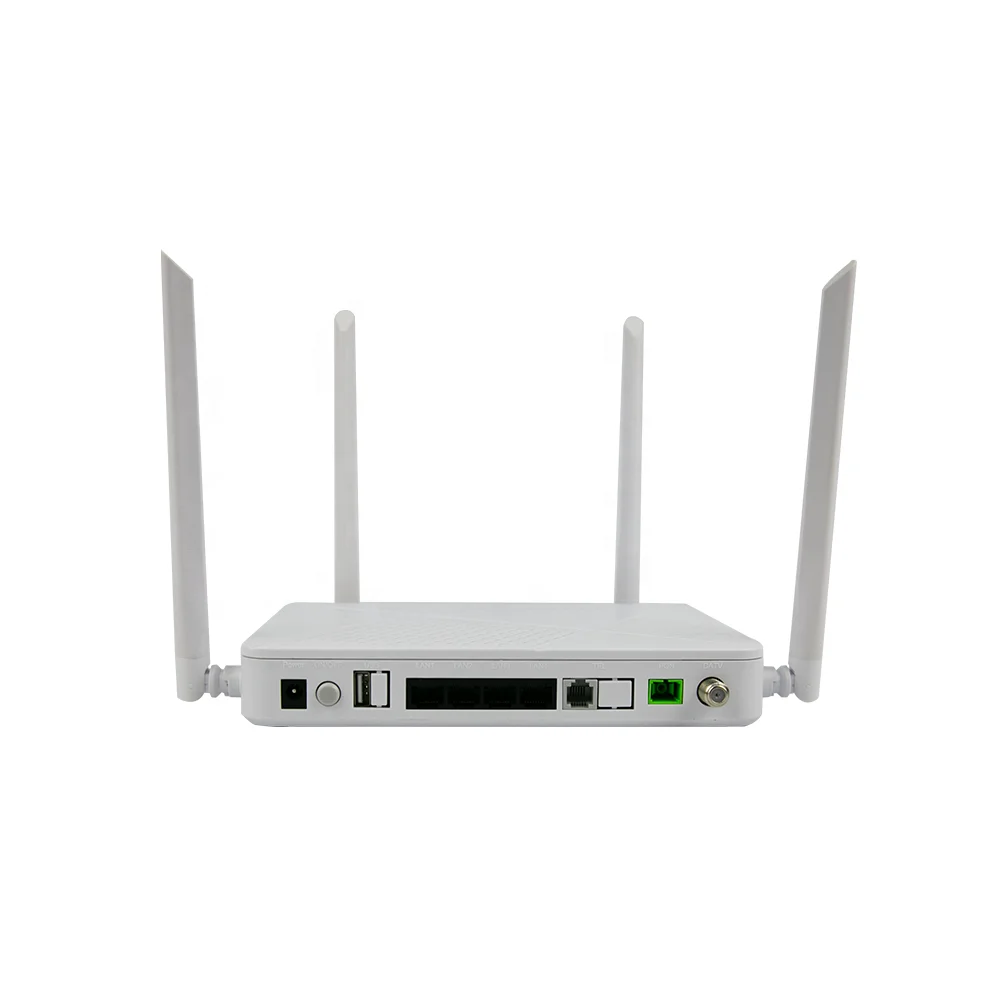 FTTH EL4012VC 4Ge Port GPON EPON XPON CATV ONU Dual Band WiFi Router VoIP Fiber Optic Modem with English Firmware-boxintelecom
