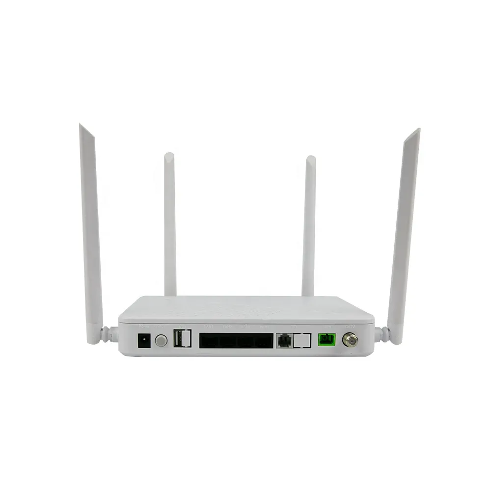 FTTH EL4012VC 4Ge Port GPON EPON XPON CATV ONU Dual Band WiFi Router VoIP Fiber Optic Modem with English Firmware-boxintelecom