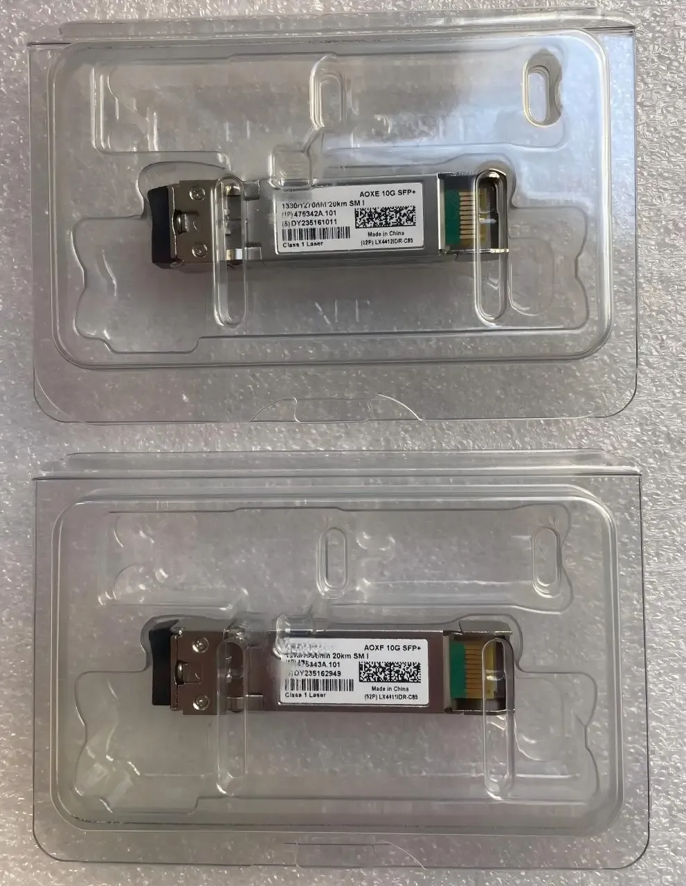 AOXE 475342A Paired Optical Module AOXF 475343A Optical Transceiver 10G SFP+ 20km