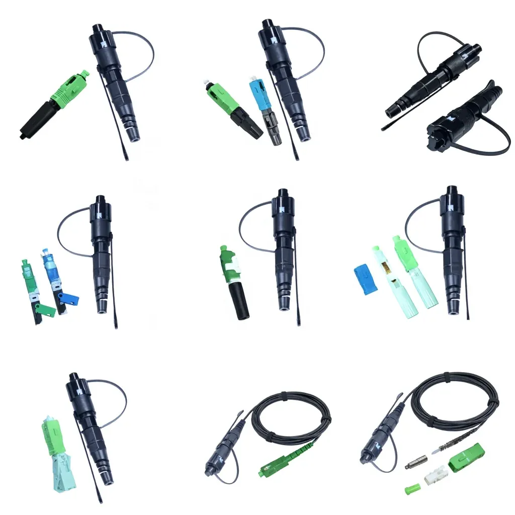 IP68 Waterproof Fiber Optic Drop Cable Outdoor Fast Connector FTTH FTTX Cable Assembly