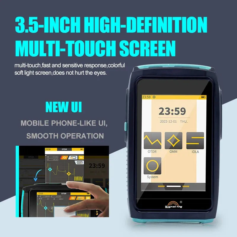 5 in One  2024 New Smart Mini OTDR 1310 1550nm with VFL/OPM/OLS Touch Screen OTDR Optical Time Domain Reflectometer Mini Otdr-boxintelecom
