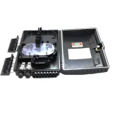 FTTH 16 Cores Black Splitter Distribution Box IP65 Waterproof Indoor/Outdoor Fiber Optic T