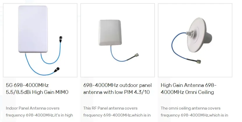 50W 4.9-7.125GHz 15dBi MIMO Horn Antenna With RPSMA Connector for DAS IBS