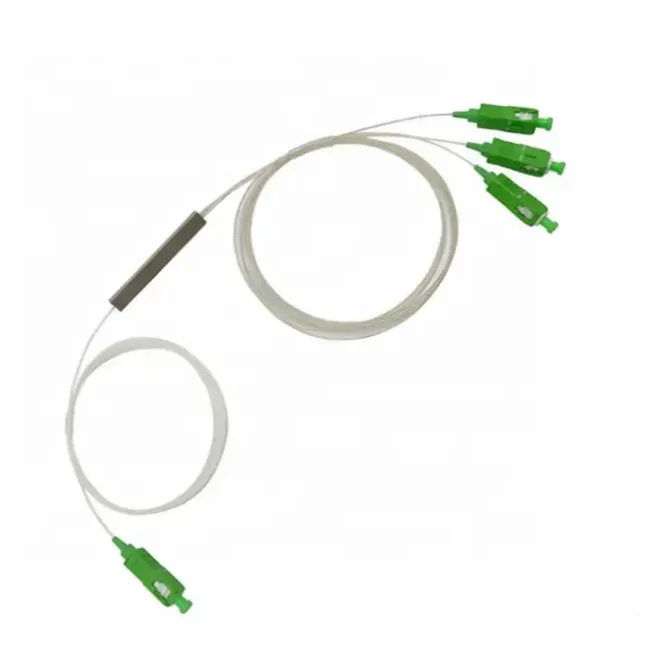 China  Factory Price 1x5 1x9 1x17 Mini PLC Splitter SC APC Plc Splitter Mini Steel Tube Ftth Optic Plc Splitter-boxintelecom