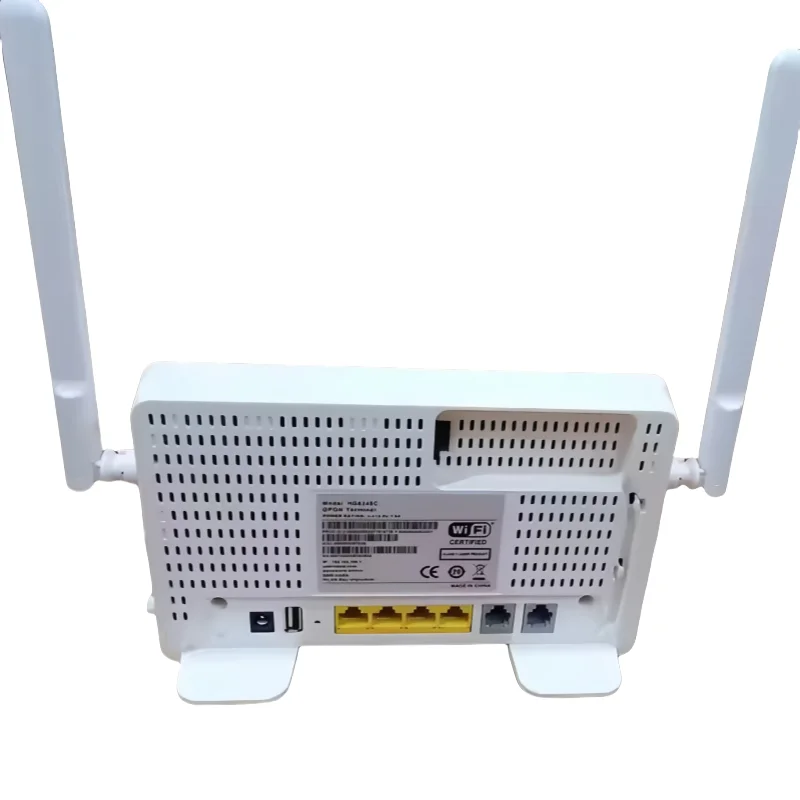 Customized HG8245C English Firmware ONT Router with 4FE+2POTS+1USB+WIFI Fiber Optic Equipment for FTTH/Gpon/Epon/Xpon Gpon ONU-boxintelecom
