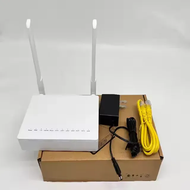 Best Selling F663N ONU ONT 1GE+3FE+TEL+USB+WIFI 1 Port GPON 2.4G Frequency 4G Network 1 Port GPON Router Fiber Optic Equipment-boxintelecom