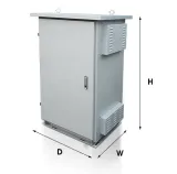 Durable Outdoor Integrated Steel Network Cabinet Shell IP55 Weather Resistant Electronics 