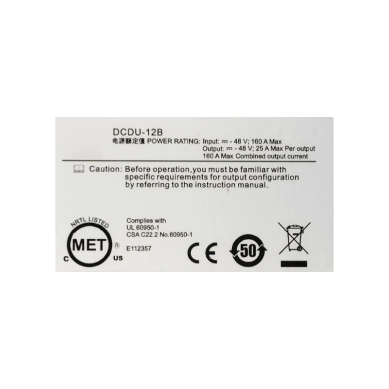 HW DCDU12B 160A Max DC 1U 19 Inch 48V 25A Distribution for 4G/5G Communication Stations-boxintelecom