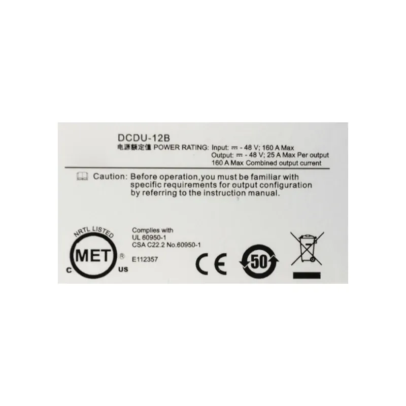 HW DCDU12B 160A Max DC 1U 19 Inch 48V 25A Distribution for 4G/5G Communication Stations-boxintelecom