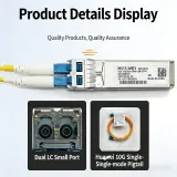 10G SFP+ Transceiver 1550nm 80km SMF LC Duplex DOM 10GBASE-ZR Optical Transceiver Module