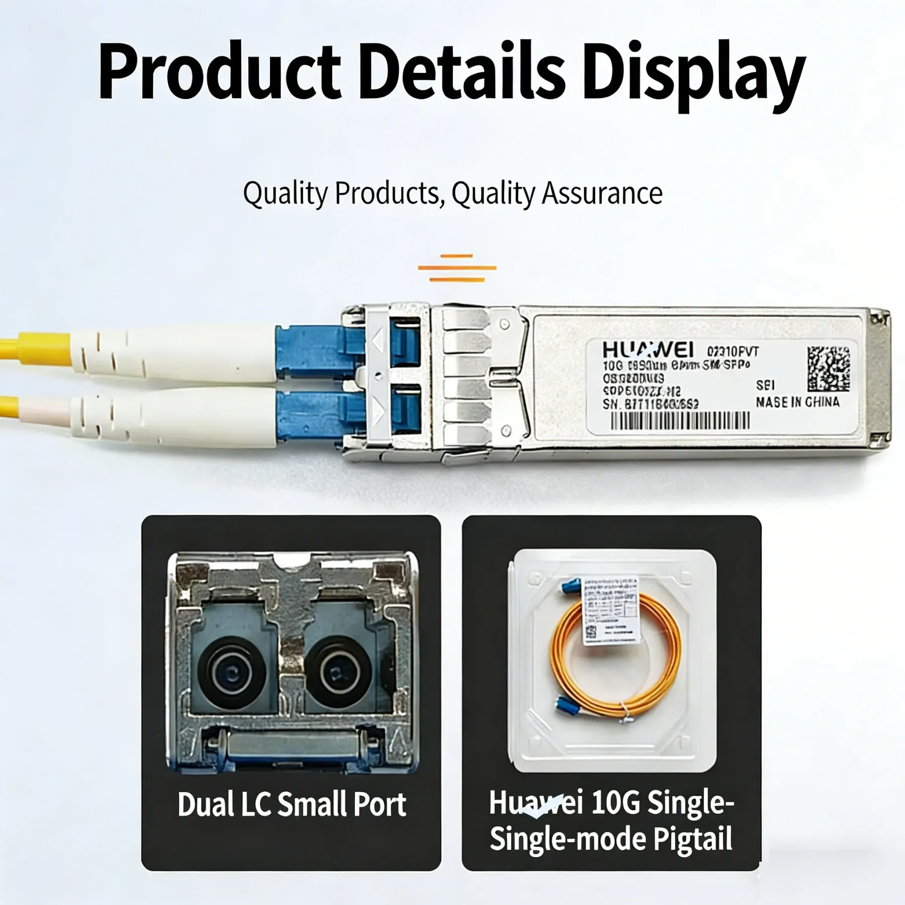 10G SFP+ Transceiver 1550nm 80km SMF LC Duplex DOM 10GBASE-ZR Optical Transceiver Module